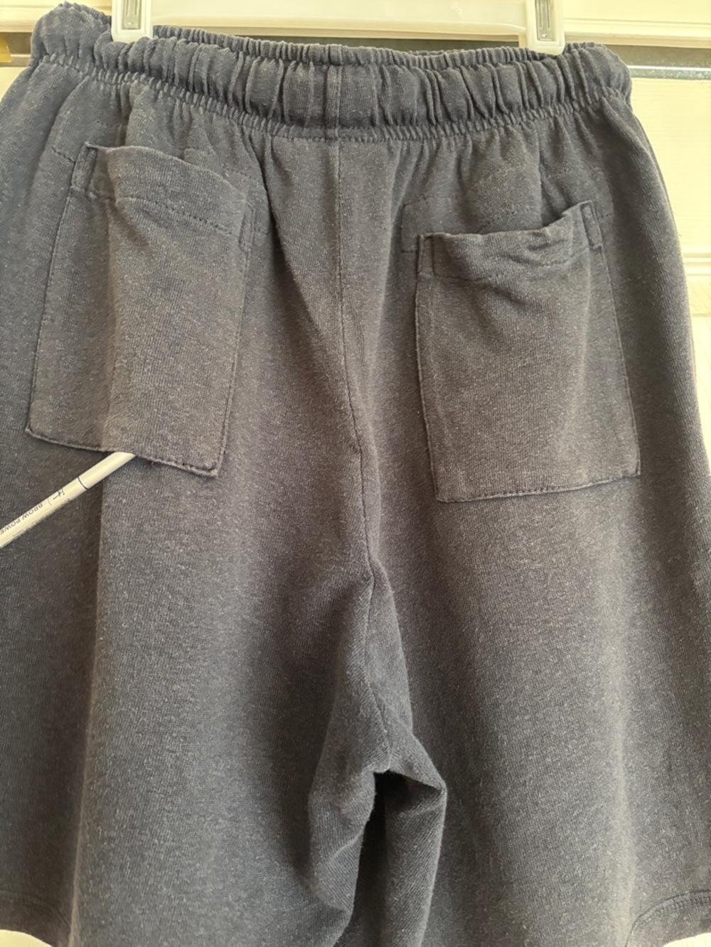 Jungmaven hemp and organic cotton, navy lounge shorts in unisex size S - Picture 5 of 7